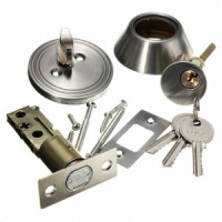 Замок врезной Deadbolt-101 К-19 60-70мм (никель)
