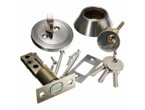 Замок врезной Deadbolt-101 К-19 60-70мм (никель)